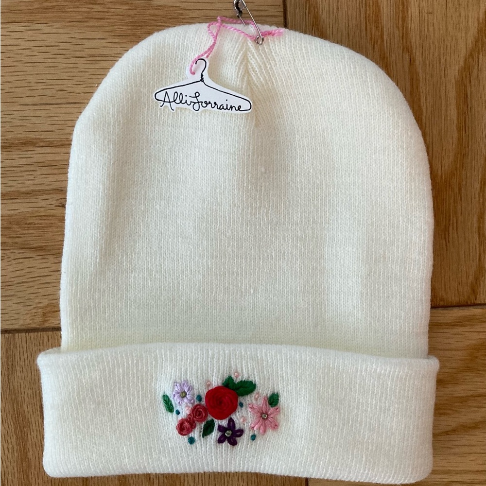 CUSTOM hand-embroidered beanie